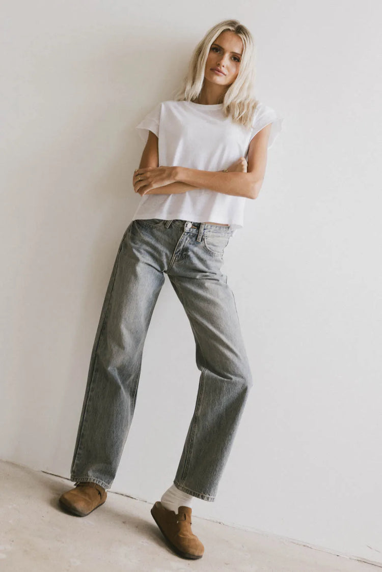 Knit to in white