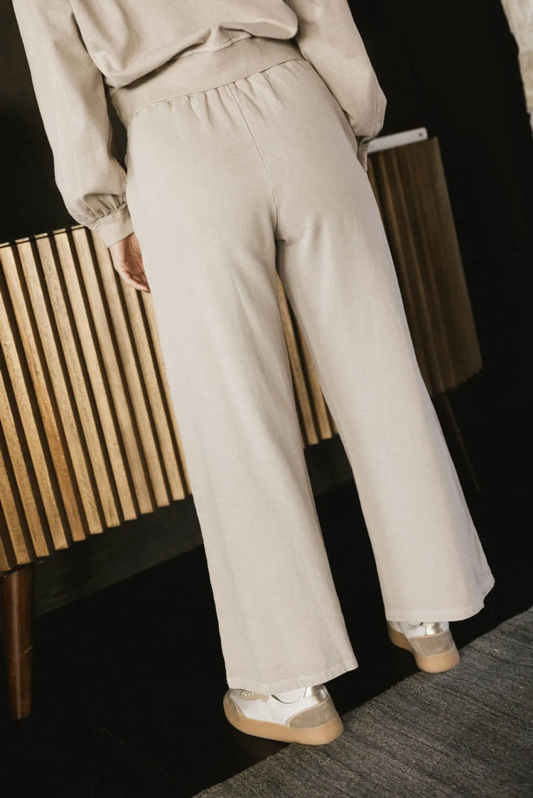 Plain color pants in bone