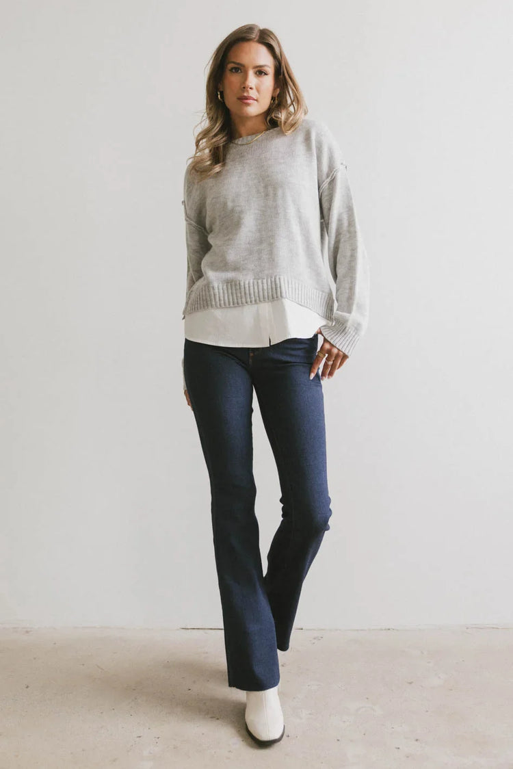 Plain color denim