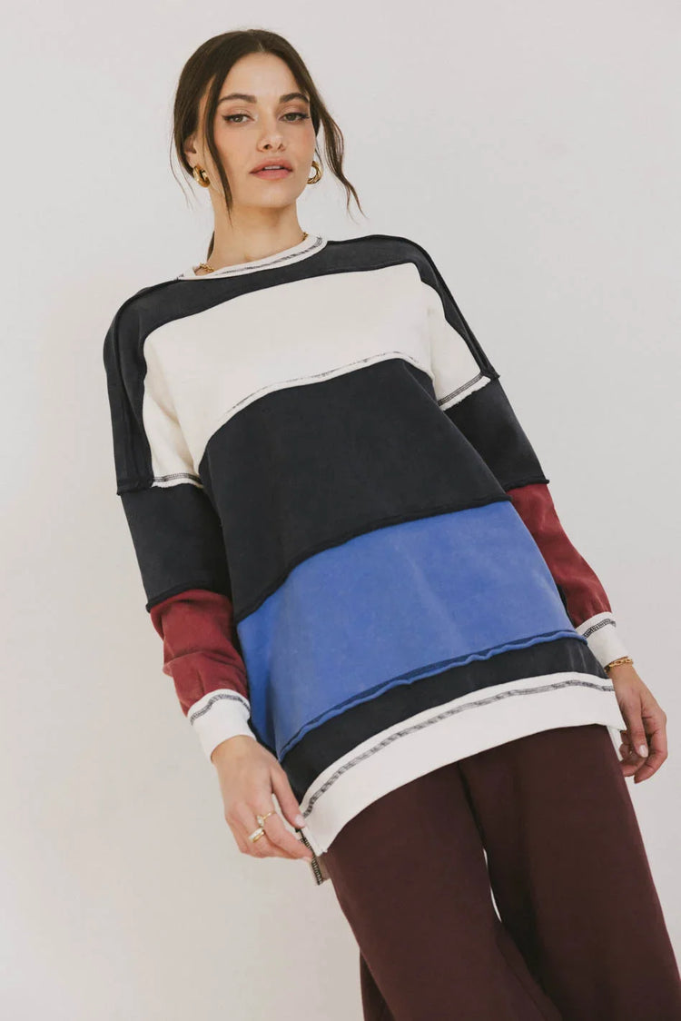 Color block sweater