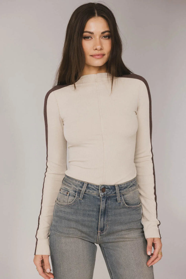 Mock neck top