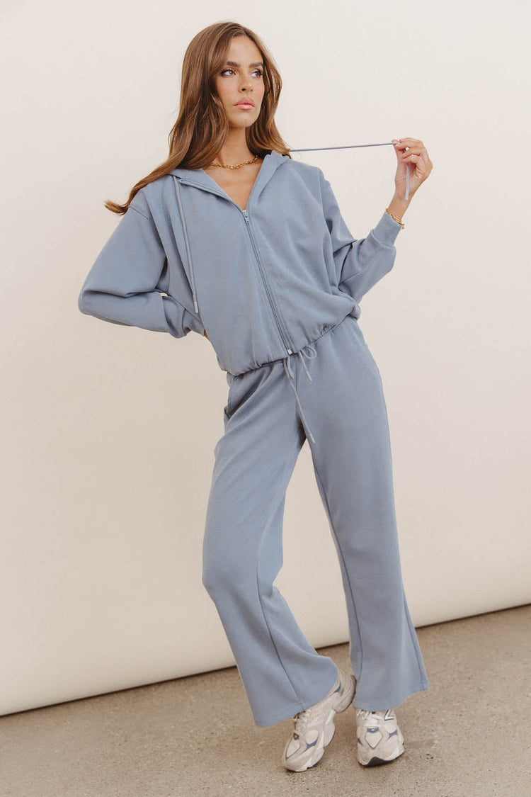 Straight legs pants in blue