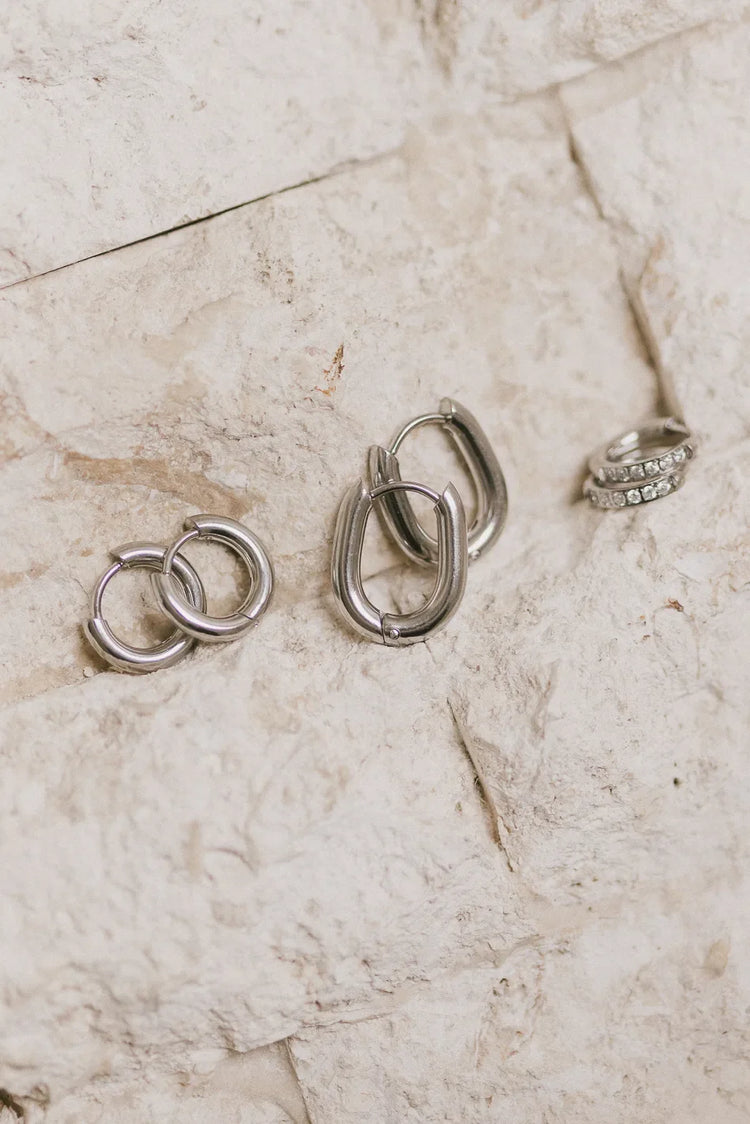 Silver earrings