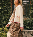 Two hand pockets cardigan in cream