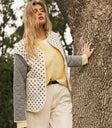 Button up jacket in cream