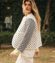 Long sleeves jacket in cream