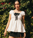 Babydoll style top in white