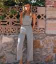 Sleeveless top in denim
