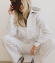gray sweater hoodie set