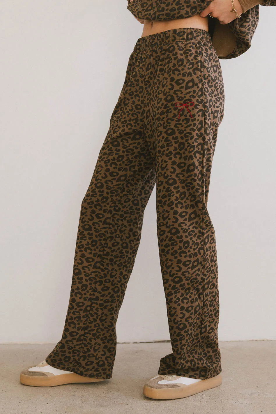 Leopard print pants