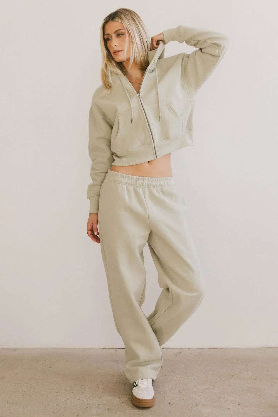 Sweatpants in sage