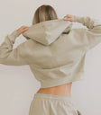 Basic hoodie in sage