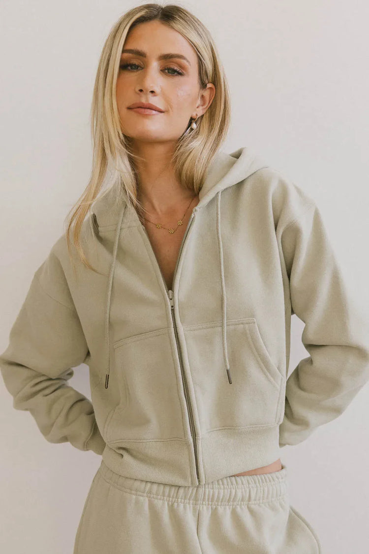Front zipper hoodie