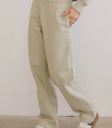 Two hand pockets sweatpants in sage