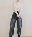 Long sleeves top in cream
