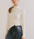 Knit top in cream