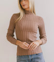 Long sleeves top in brown