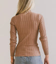 Plain color top in brown