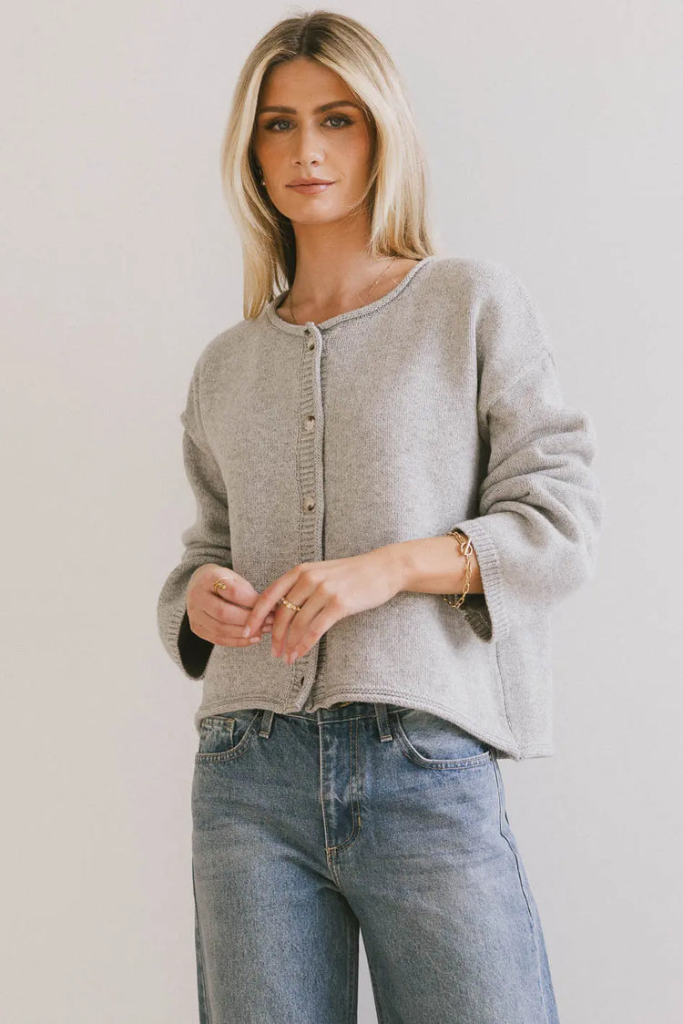 Cardigan in grey