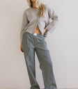 Knit top in grey