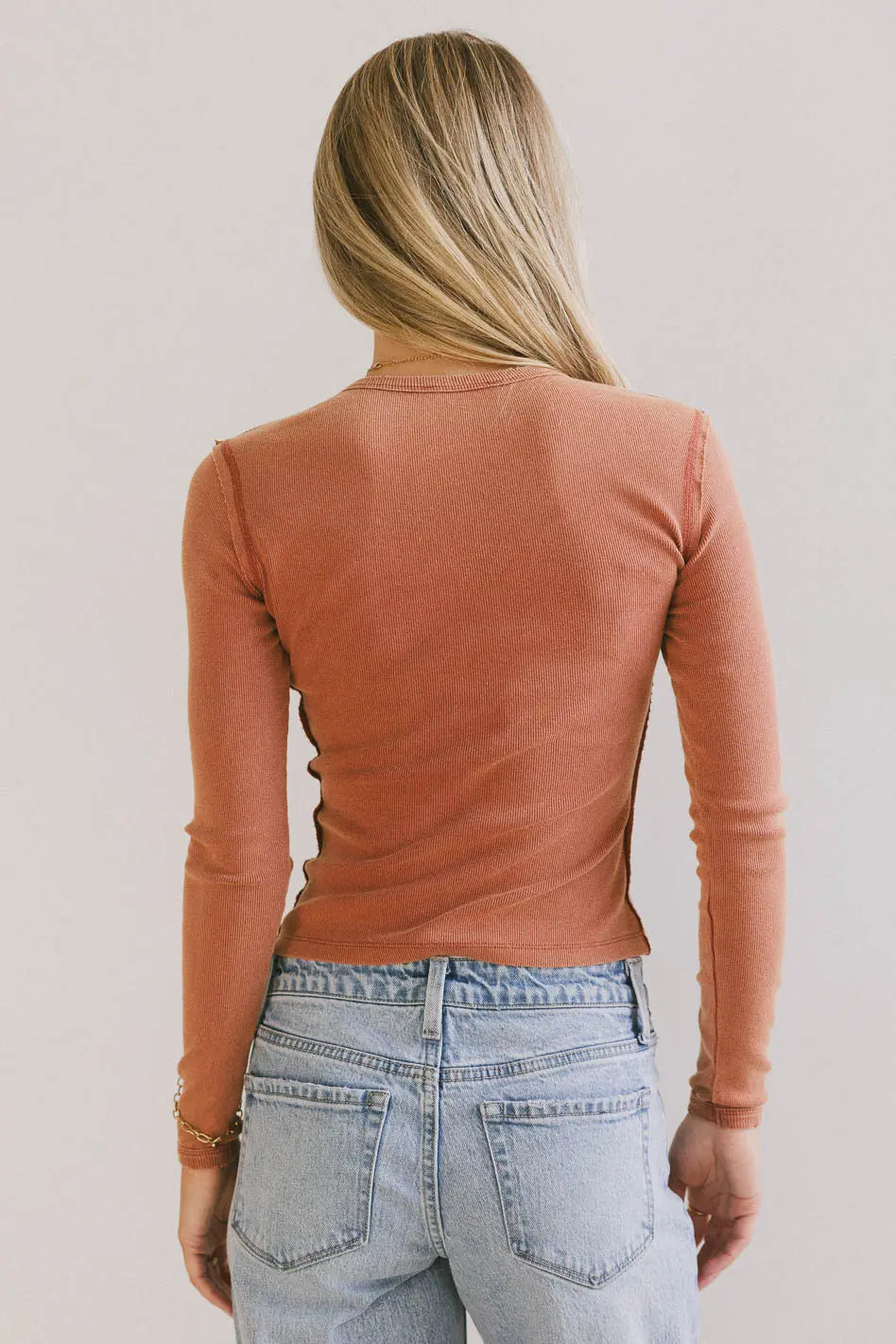 Plain color top in red
