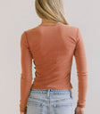 Plain color top in red