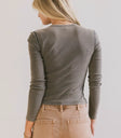 Plain color top in teal