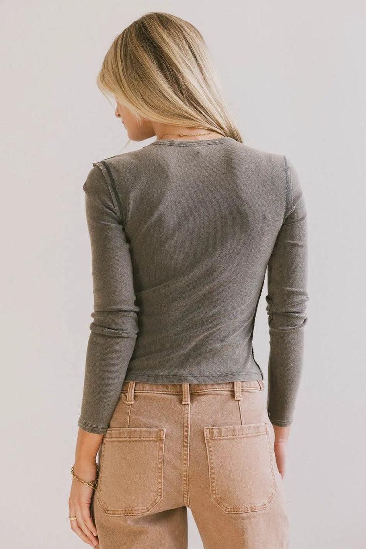 Plain color top in teal