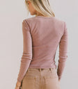 Plain color top in berry