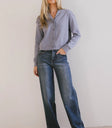 Two hand pockets denim in medium wash