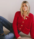 Button up top in red