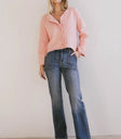 Long sleeves top in pink