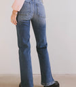 Two back pockets denim in medium wash