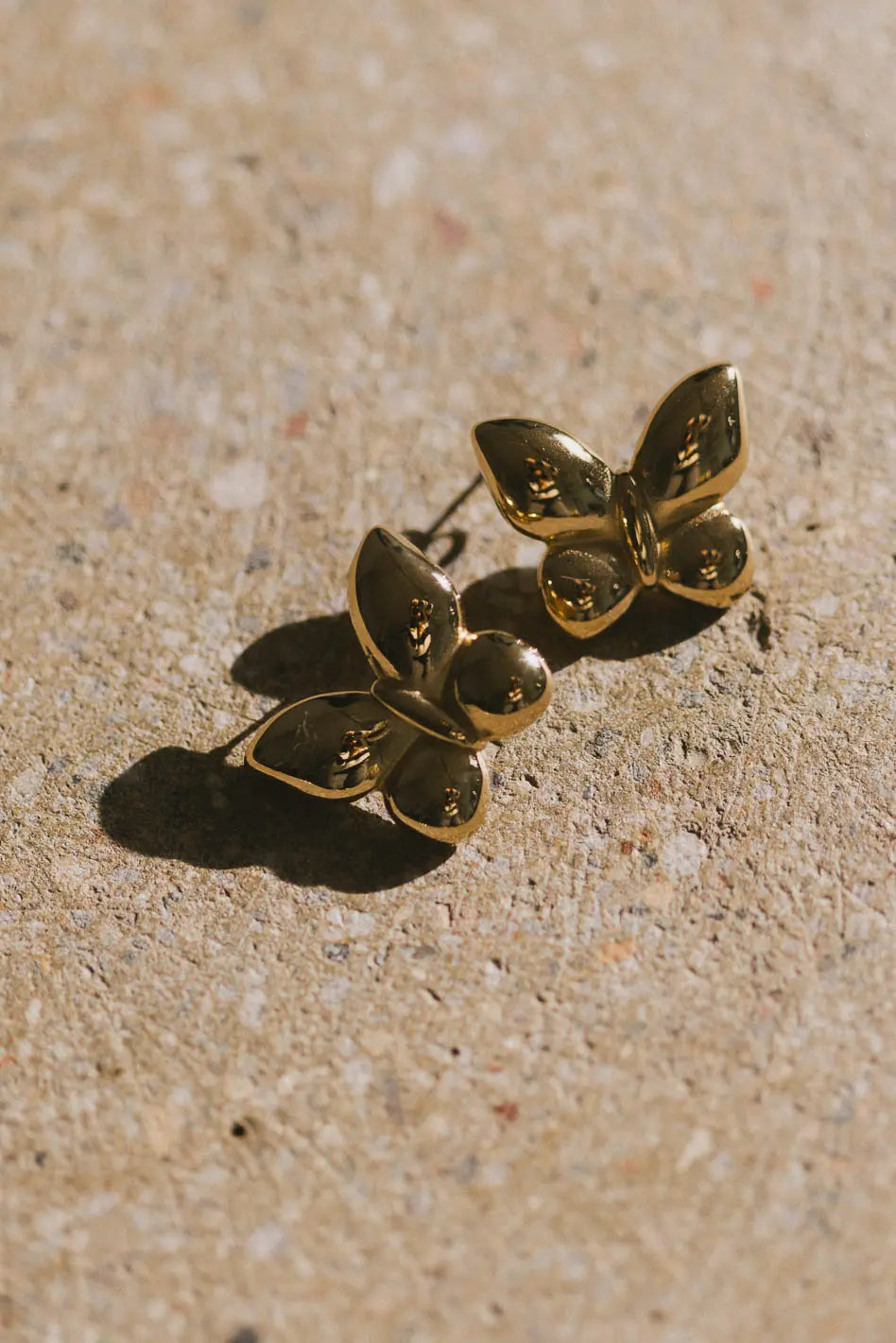 Gold earrings