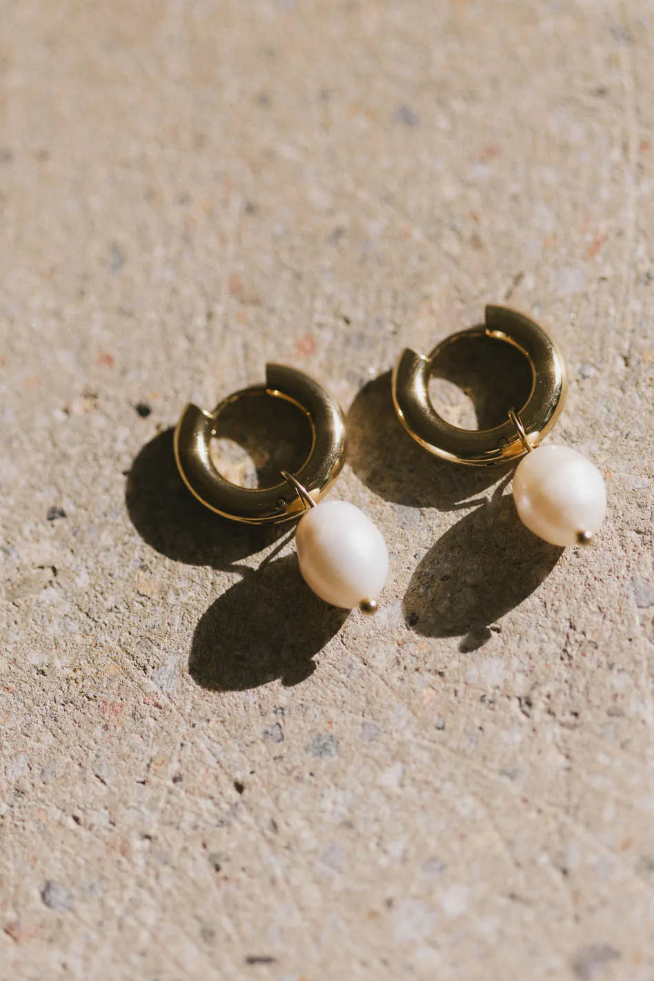 Gold earrings