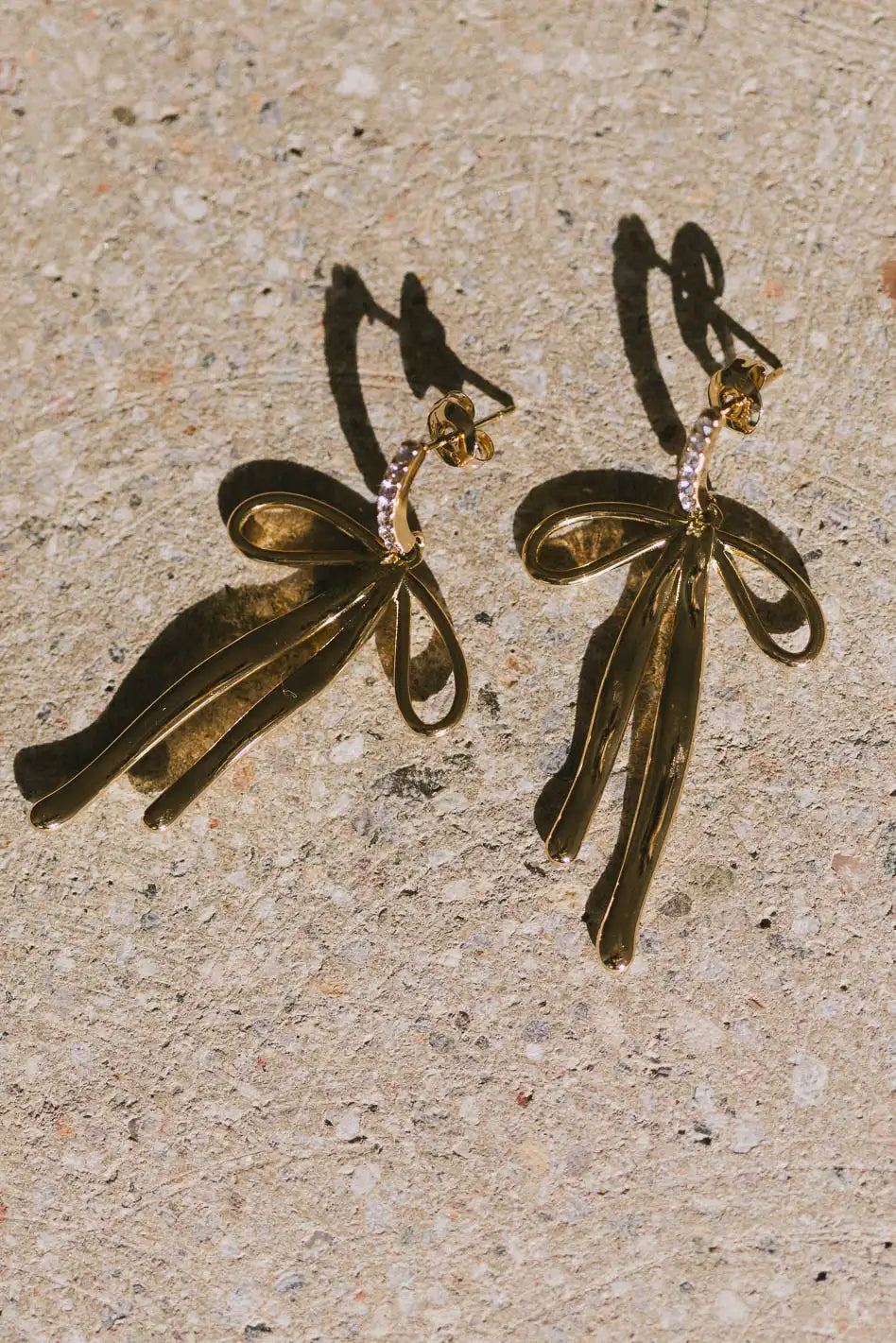 Gold earrings