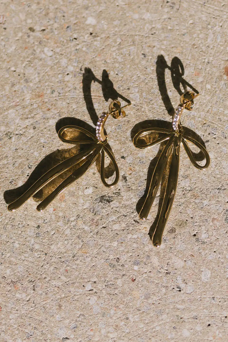 Gold earrings