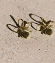 Heart bow earrings