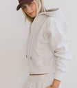 grey zip up hoodie