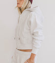 cropped zip up hoodie