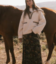 Long sleeves jacket in cream