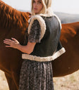 Puffy vest in black