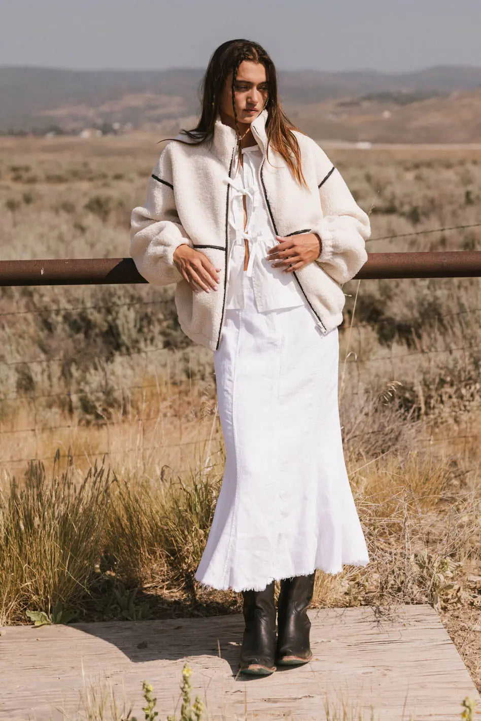 Jacket in cream