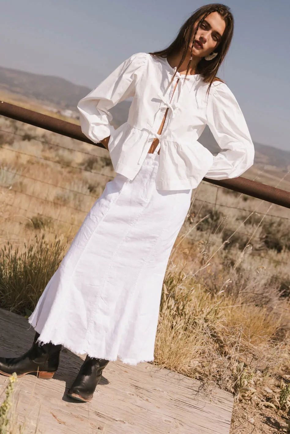 Front bows blouse