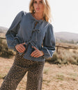 tie front blouse