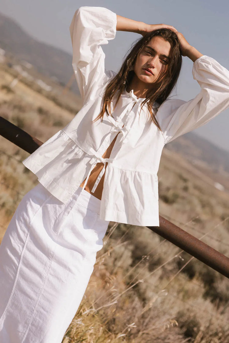 Blouse in white