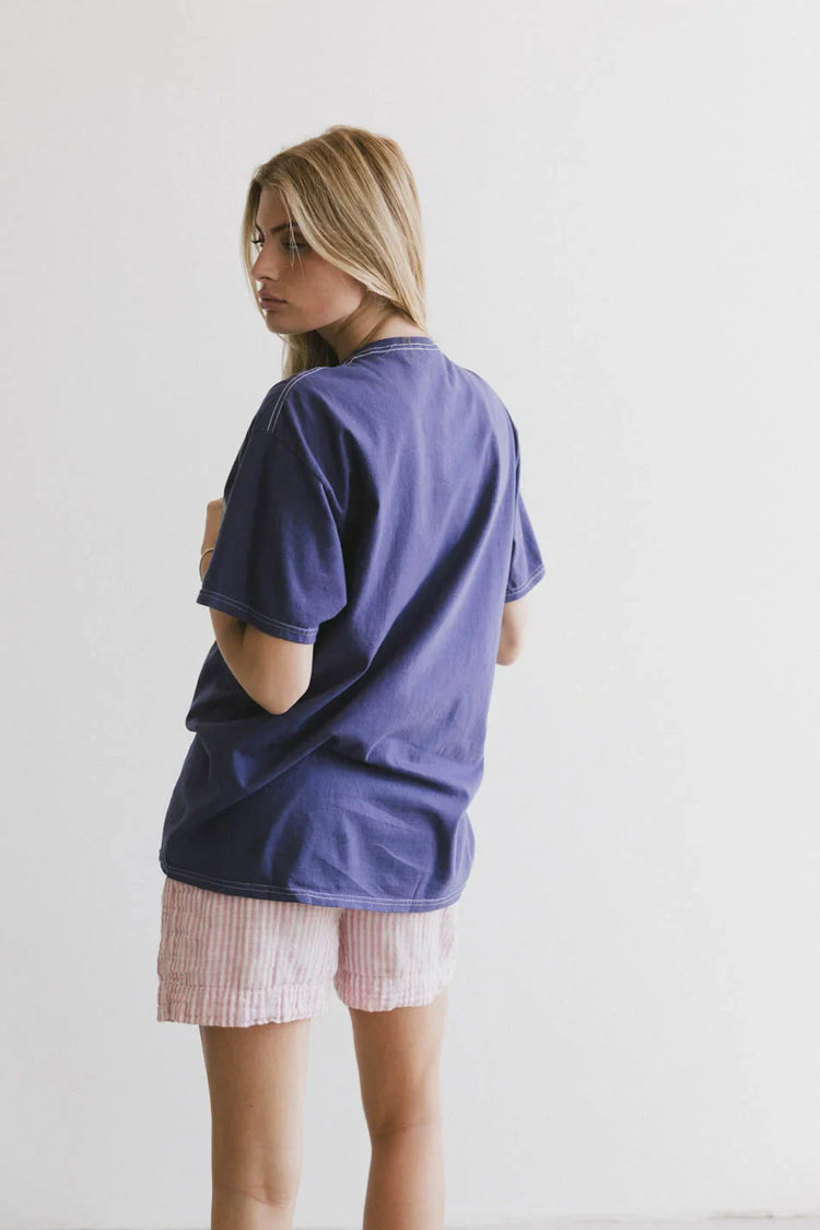 Short sleeves top in blue