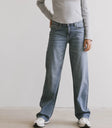 Two hand pockets denim in medium wash