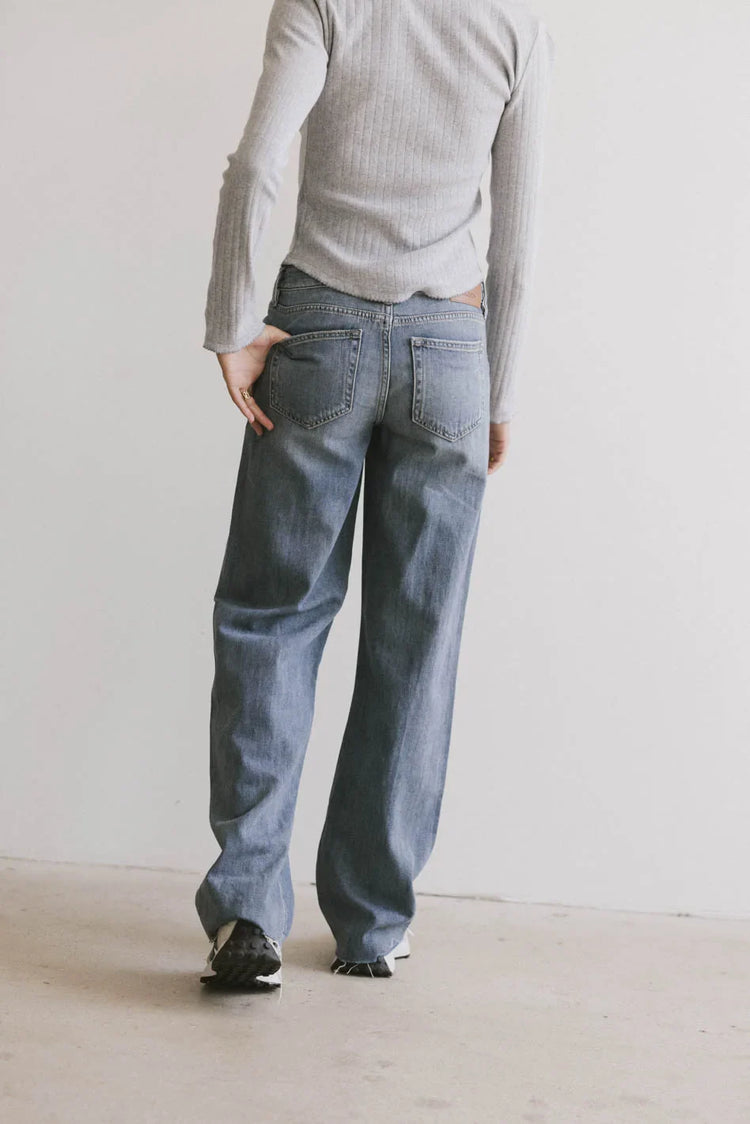 Two back pockets denim jeans