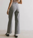 Two back pockets pants in grey